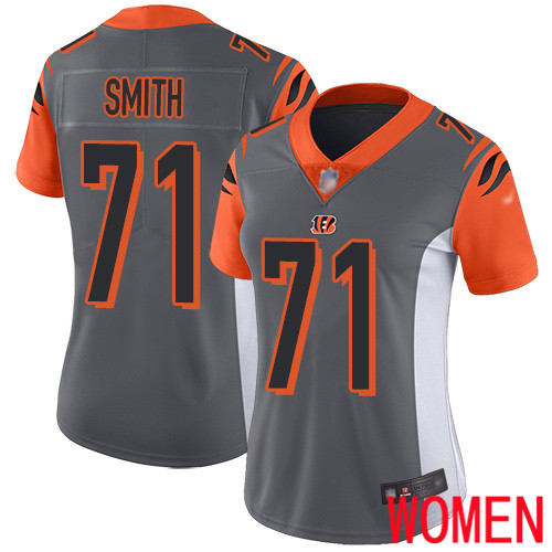 Cincinnati Bengals Limited Silver Women Andre Smith Jersey NFL Footballl #71 Inverted Legend->cincinnati bengals->NFL Jersey